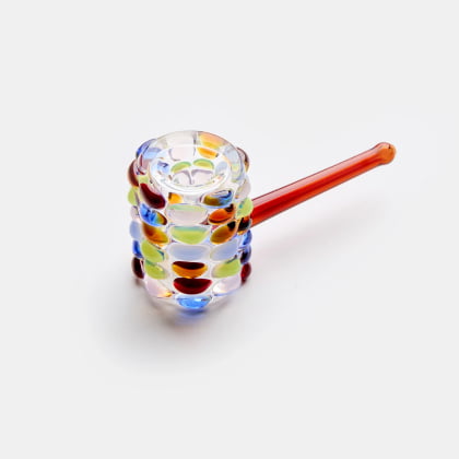 edie parker x wes anderson's phoenician scheme in glass corn cob pipe