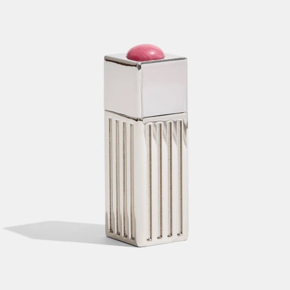 lipstick lighter case in silver