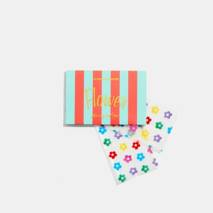 flower rolling papers in rainbow