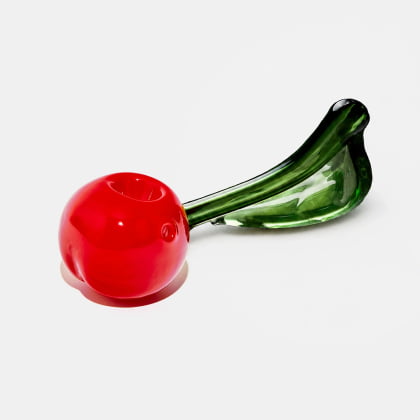 glass fruit pipe in cherry