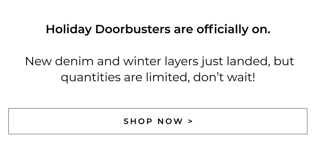 Shop Holiday Doorbusters