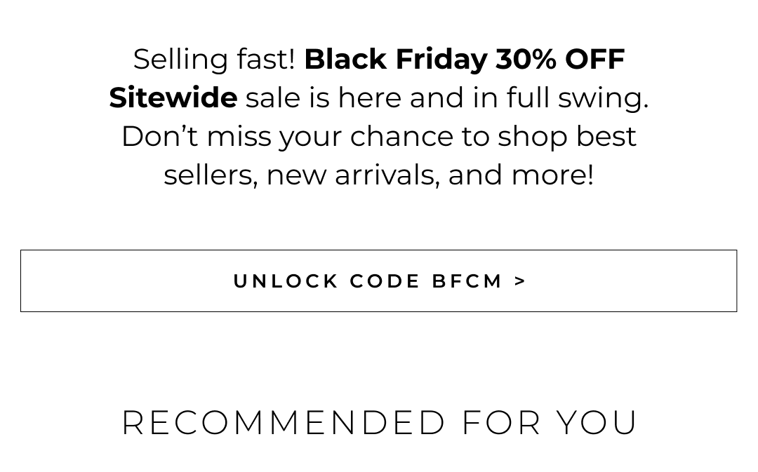 Unlock 30% Off Sitewide