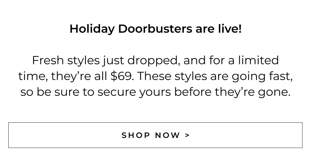 Shop Holiday Doorbusters