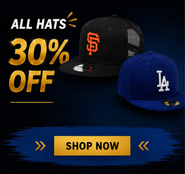 30% OFF all hats | Shop Now