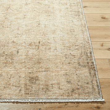 Fetscher Light Beige Olive Machine Woven Rug