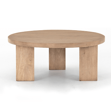 Mesa Round Coffee Table Light Brushed
