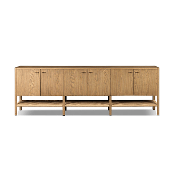 Zuma Dune Ash Veneer 6 Door Sideboard