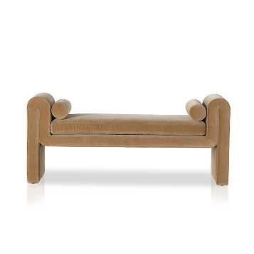 Mitchell Upholstered Accent Bench Surrey Camel