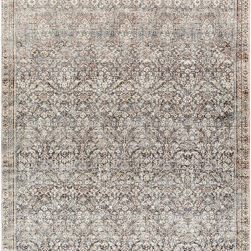  Collins Avenue Rust Green Machine Woven Rug