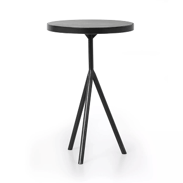 Corin End Table Bluestone Powder Black
