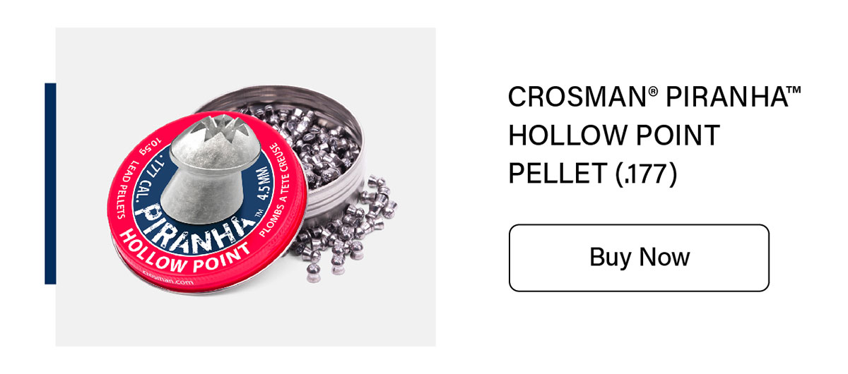 CROSMAN&reg; PIRANHA&trade; HOLLOW POINT PELLET (.177)