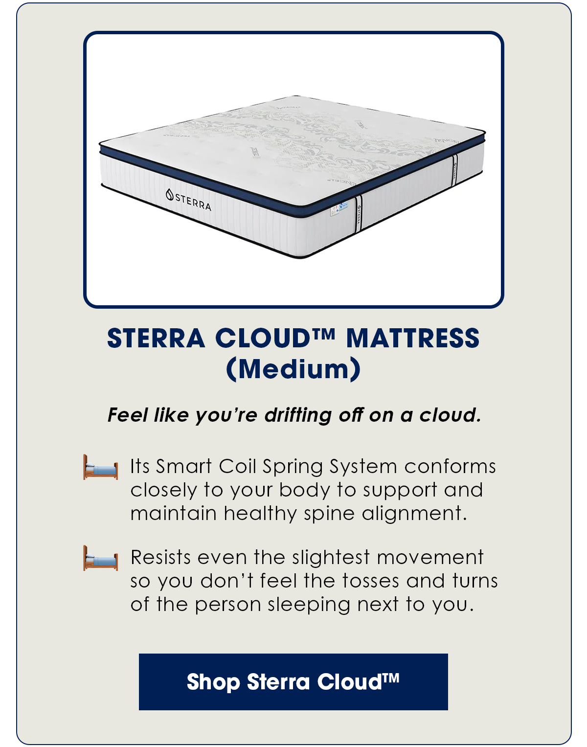 Introducing Sterra Mattresses! Sterra