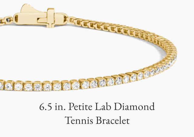 6.5 in. Petite Lab Diamond Tennis Bracelet