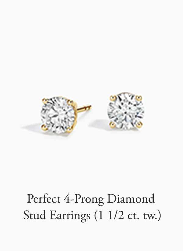 Perfect 4-Prong Diamond Stud Earrings (1 1/2 ct. tw.)