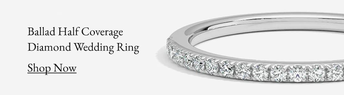 Ballad Half Coverage Diamond Ring