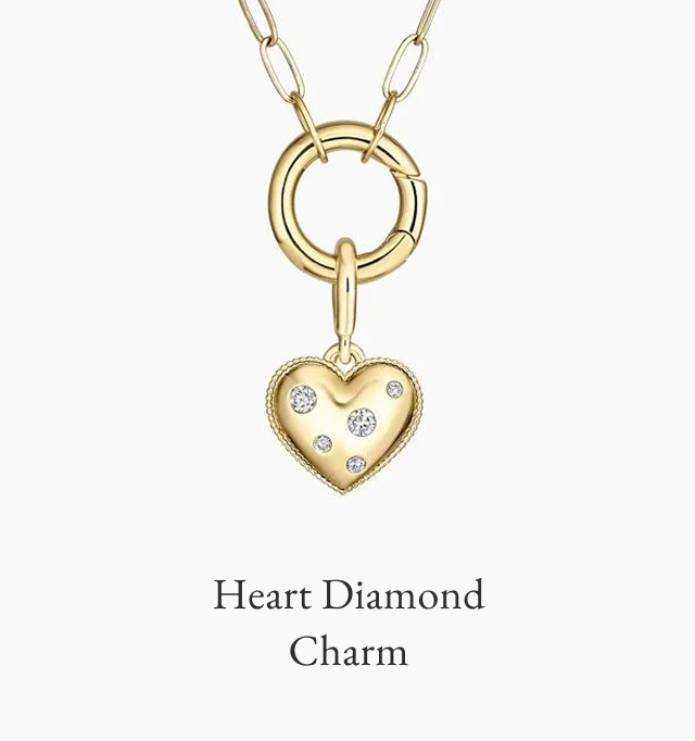 Heart Diamond Charm