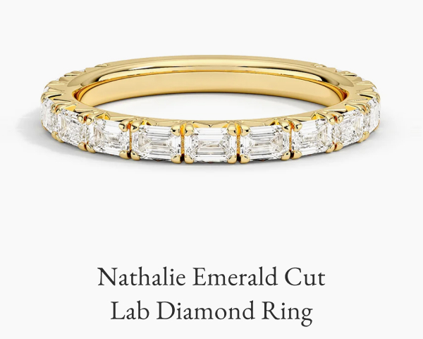 Nathalie Emerald Cut Lab Diamond Ring