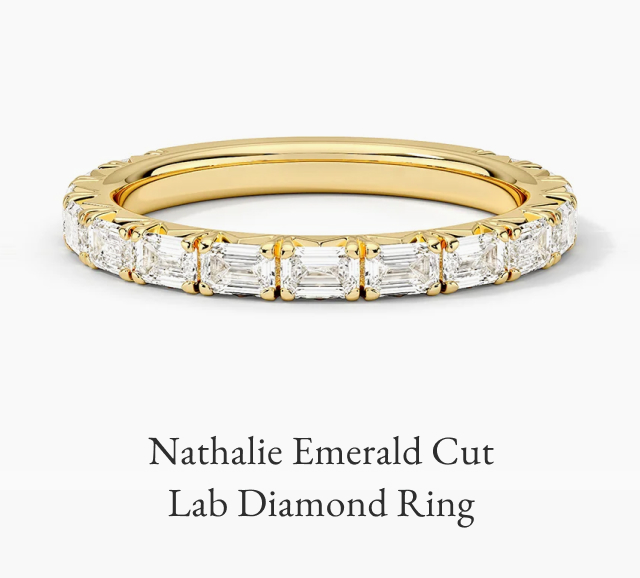 Nathalie Emerald Cut Lab Diamond Ring