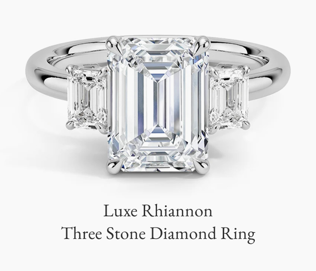 Luxe Rhiannon Three Stone Diamond Ring