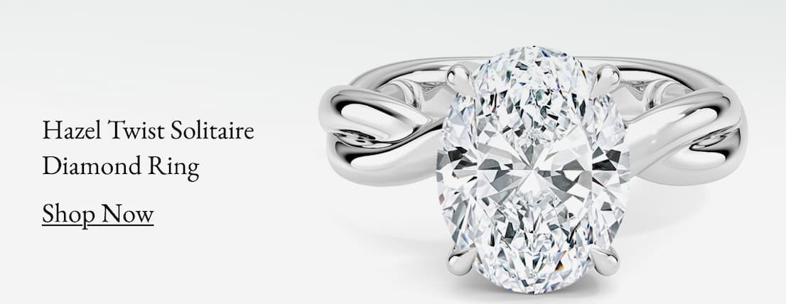 Hazel Twist Solitaire Diamond Ring