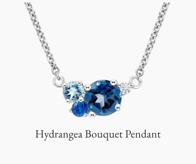 Hydrangea Bouquet Pendant
