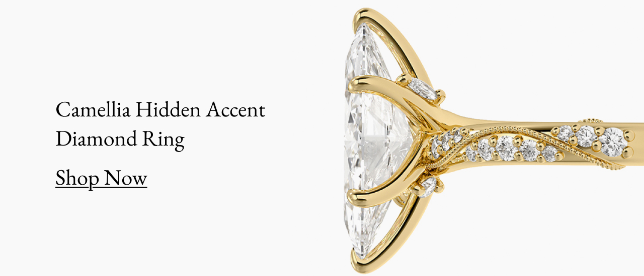 Camellia Hidden Accent Diamond Ring