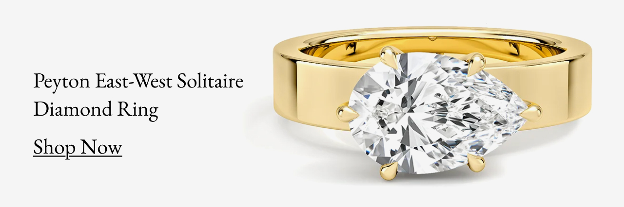 Peyton East-West Solitaire Diamond Ring