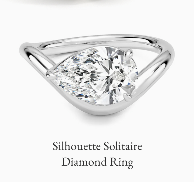 Silhouette Solitaire Diamond Ring