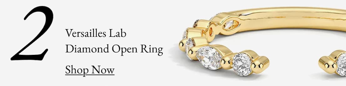 Versailles Lab Diamond Open Ring