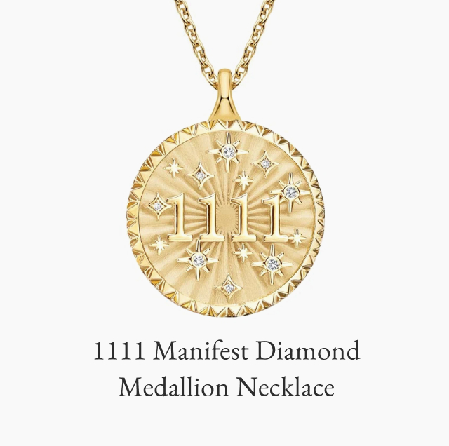 1111 Manifest Diamond Medallion Necklace