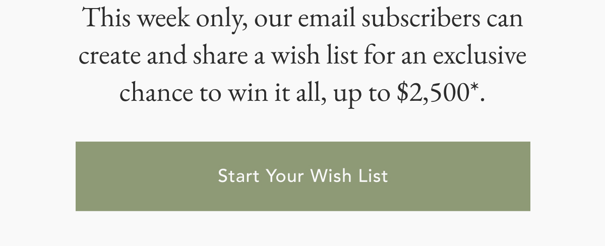Start Your Wish List