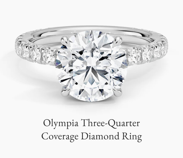 Olympia Three-Quarter Coverage Diamond Ring