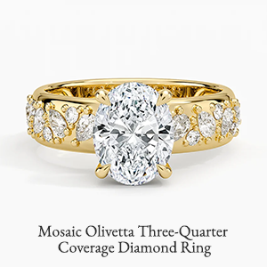 Mosaic Olivetta Three-Quarter Coverage Diamond Ring