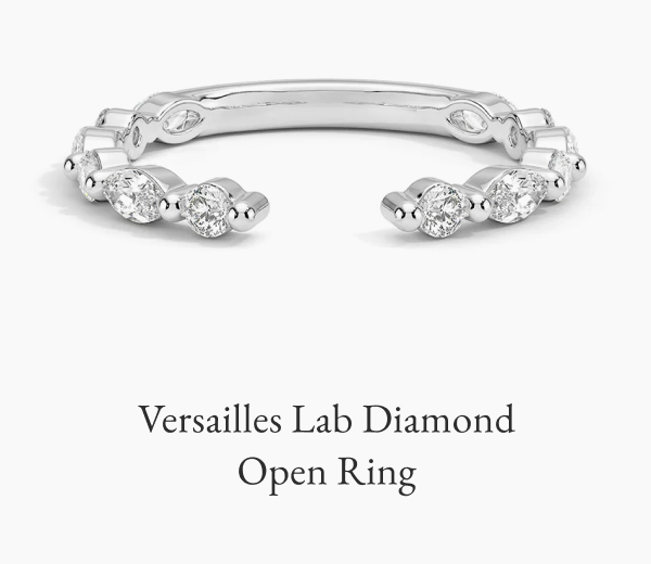 Versailles Lab Diamond Open Ring