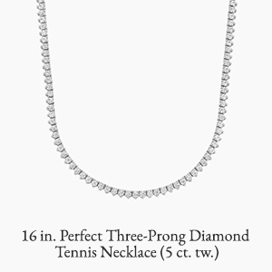 16 in. Perfect Three-Prong Diamond Tennis Necklace (5 ct. tw.)