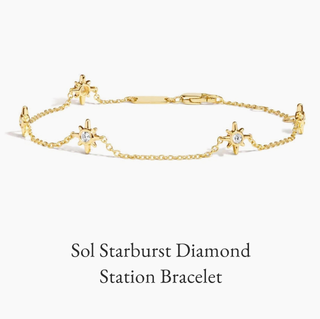 Sol Starburst Diamond Station Bracelet