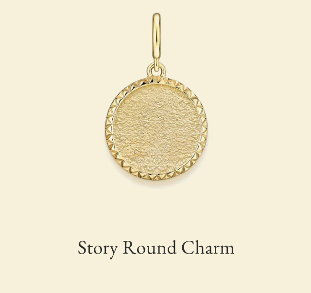 Story Round Charm