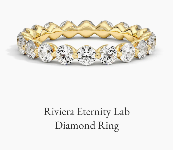 Riviera Eternity Lab Diamond Ring