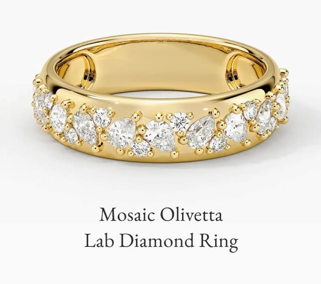 Mosaic Olivetta Lab Diamond Ring