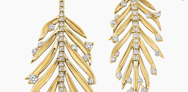 Luxe Palm Leaf Pendant Necklace