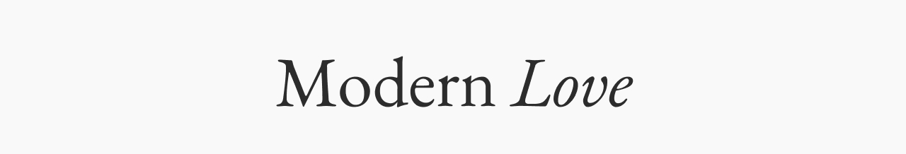 Modern Love