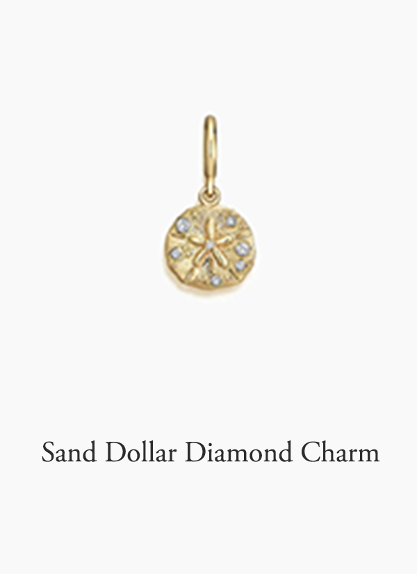 Sand Dollar Diamond Charm