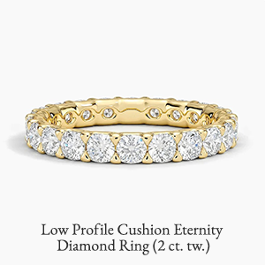 Low Profile Cushion Eternity Diamond Ring (2 ct. tw.)