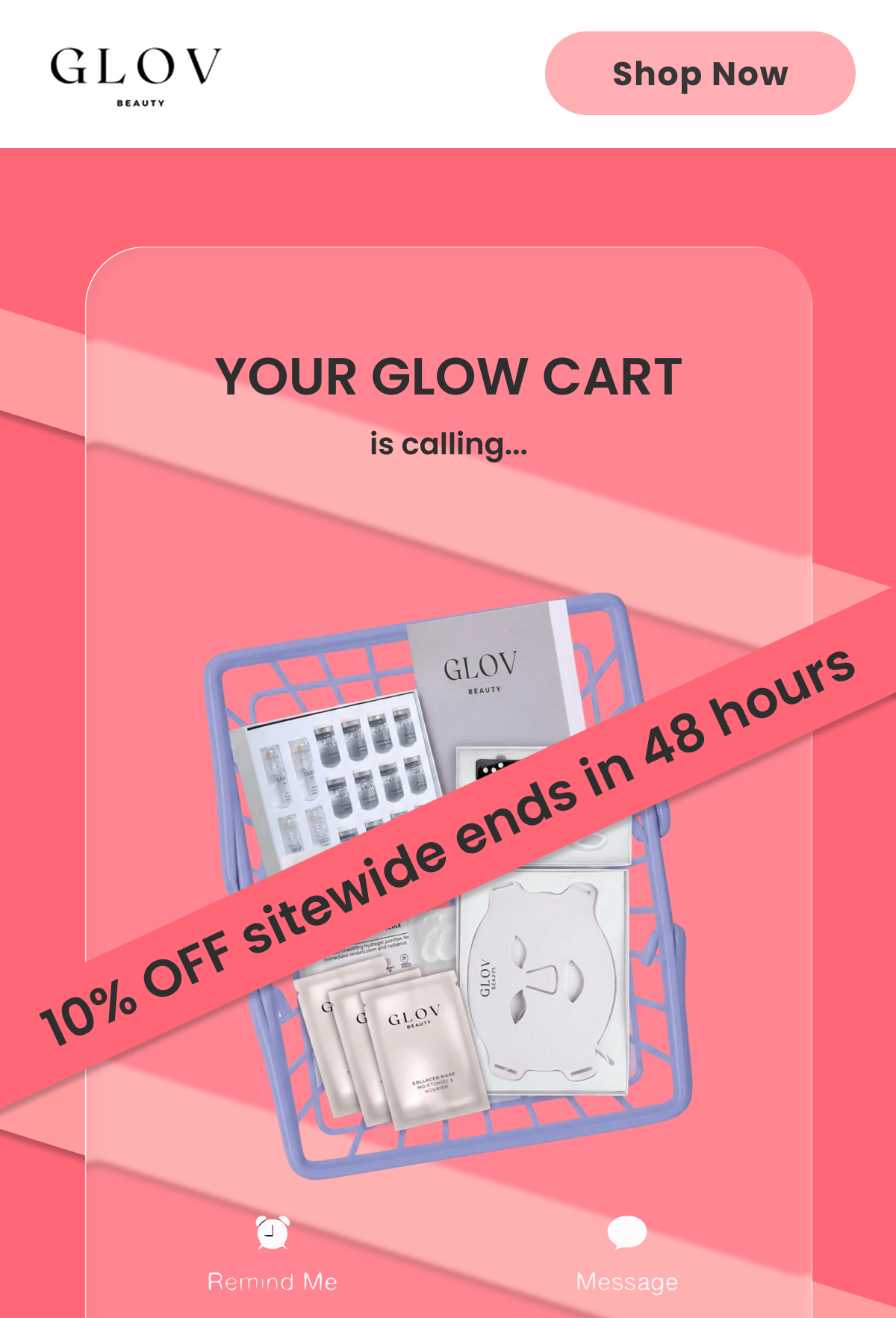 YOUR GLOW CART is calling...