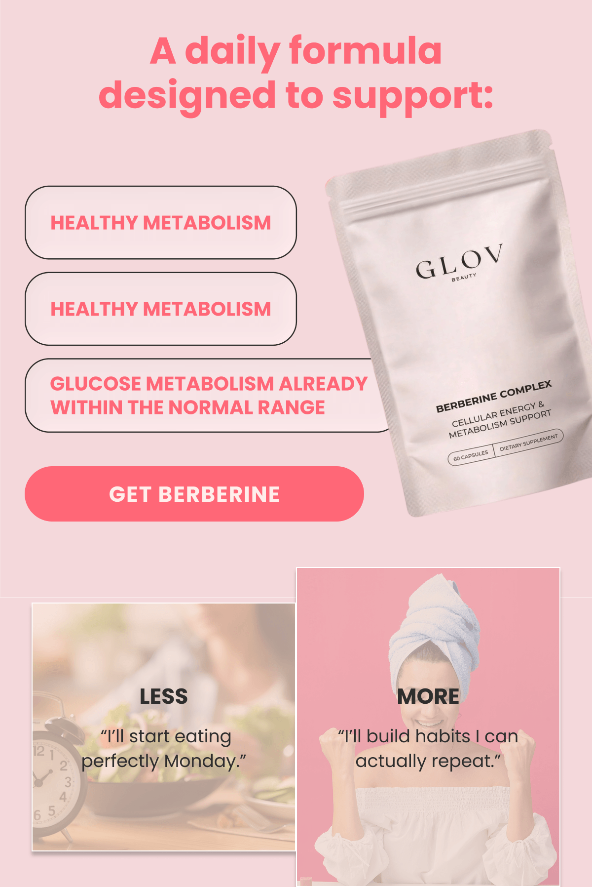 A daily formula designed to support: