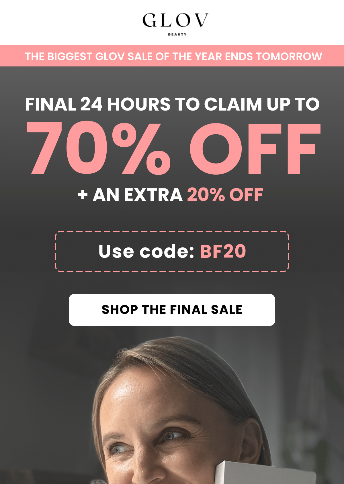 Black Friday VIP List Launch The biggest of the year is almost here!  And this time, the best deals won't go public.  We're giving our VIPs first access to the lowest prices on every GLOV favorite. Only 100 slots are open. After that, doors close.