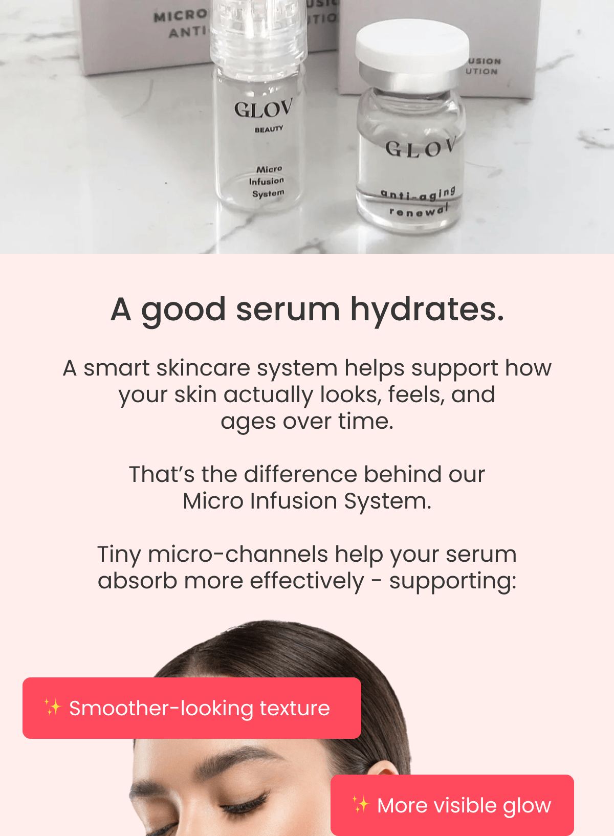 A good serum hydrates. A smart skincare system helps support how your skin actually looks, feels, and ages over time.