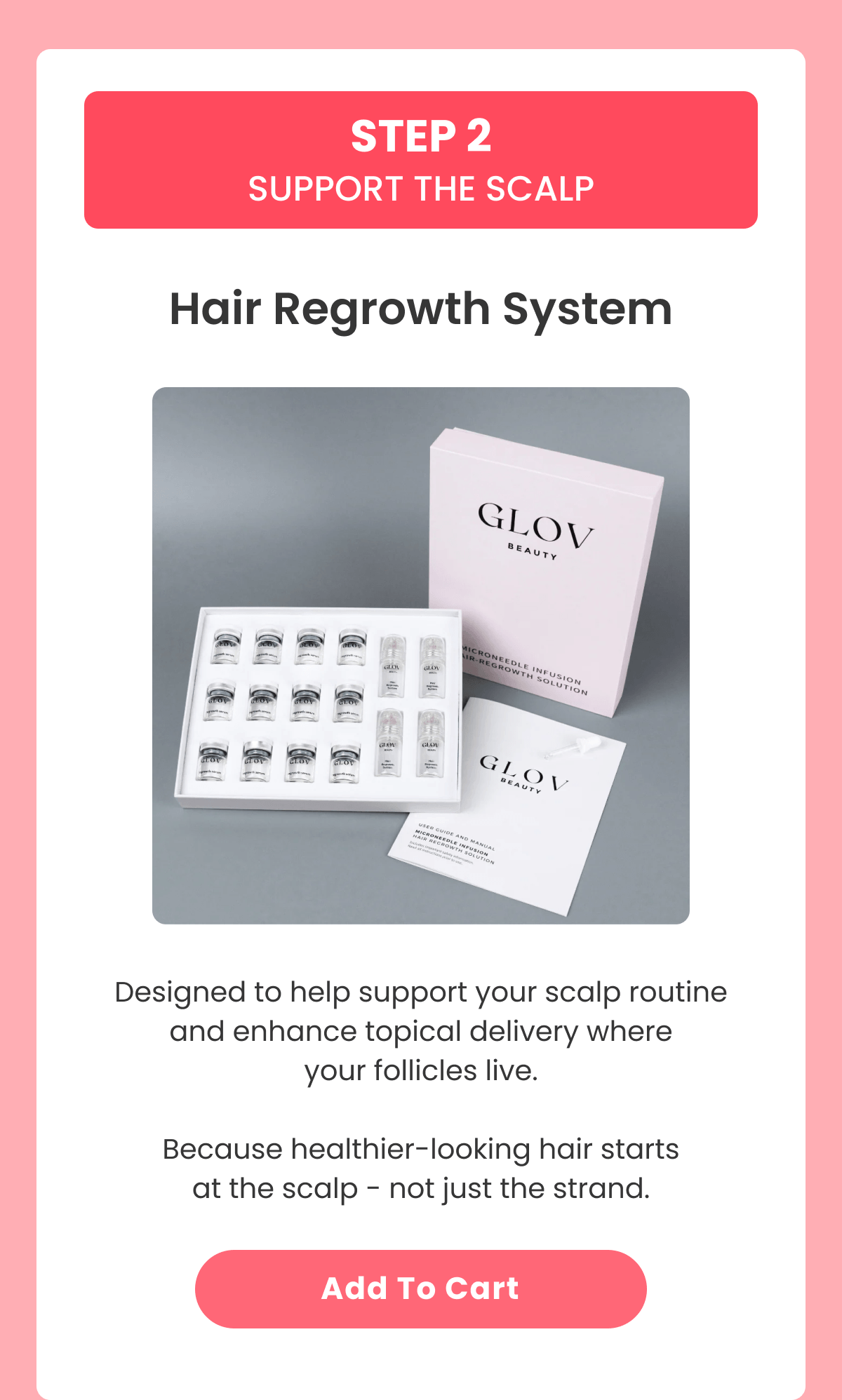 STEP 2 SUPPORT THE SCALP