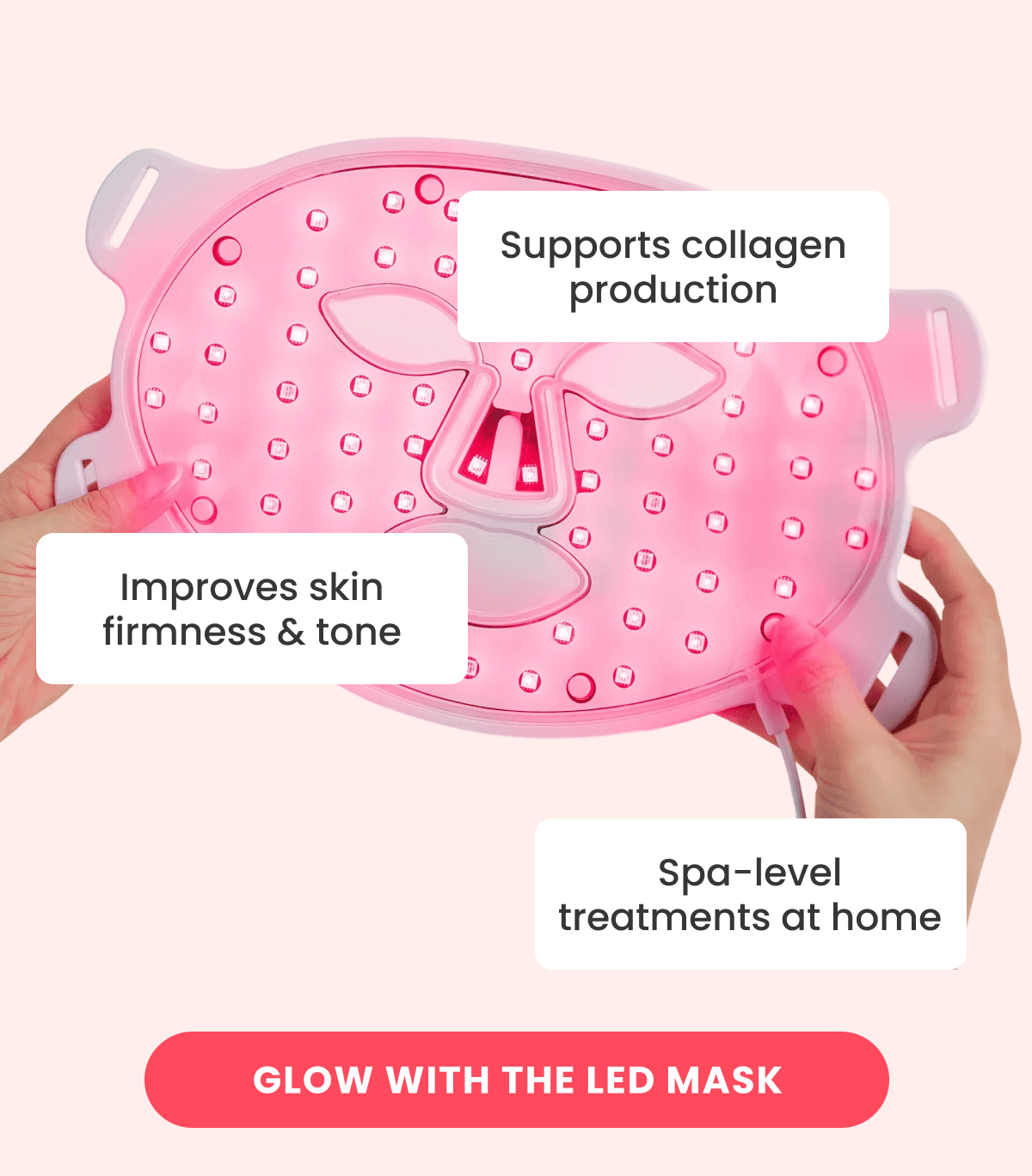 Supports collagen production Improves skin firmness & tone Spa-level treatments at home