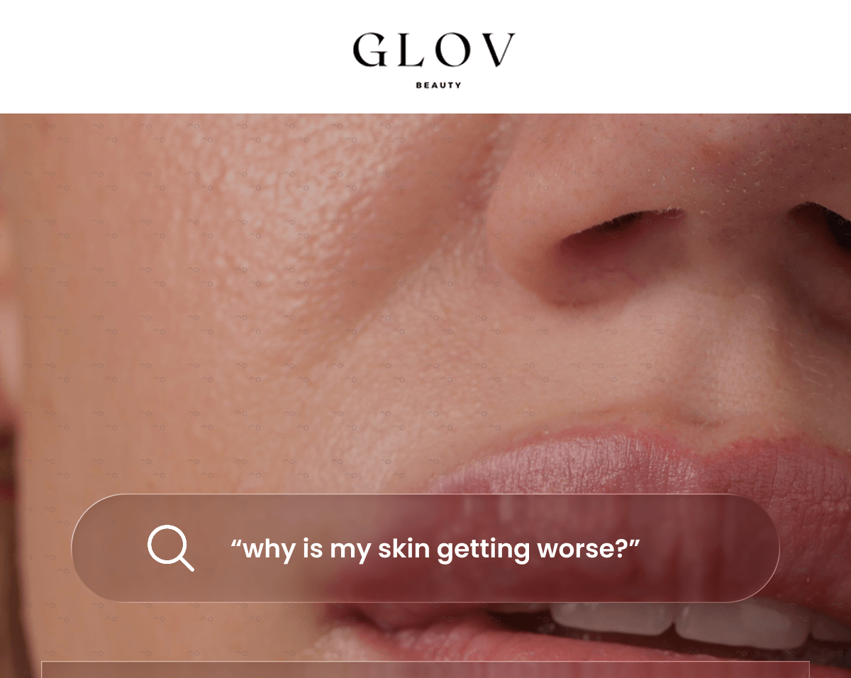 “why is my skin getting worse?” OVER EXFOLIATION (stripping your barrier) TOO MANY ACTIVES (products clashing) SURFACE-ONLY SKINCARE (not reaching where it matters)